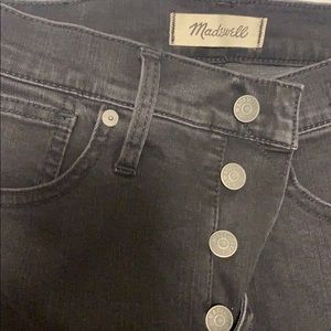 Like new Madewell black high rise jeans.